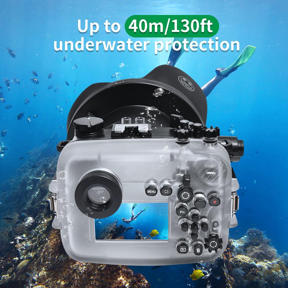 Изображение товара: Водонепроницаемый чехол для подводной Камеры SONY A6600, 40 м