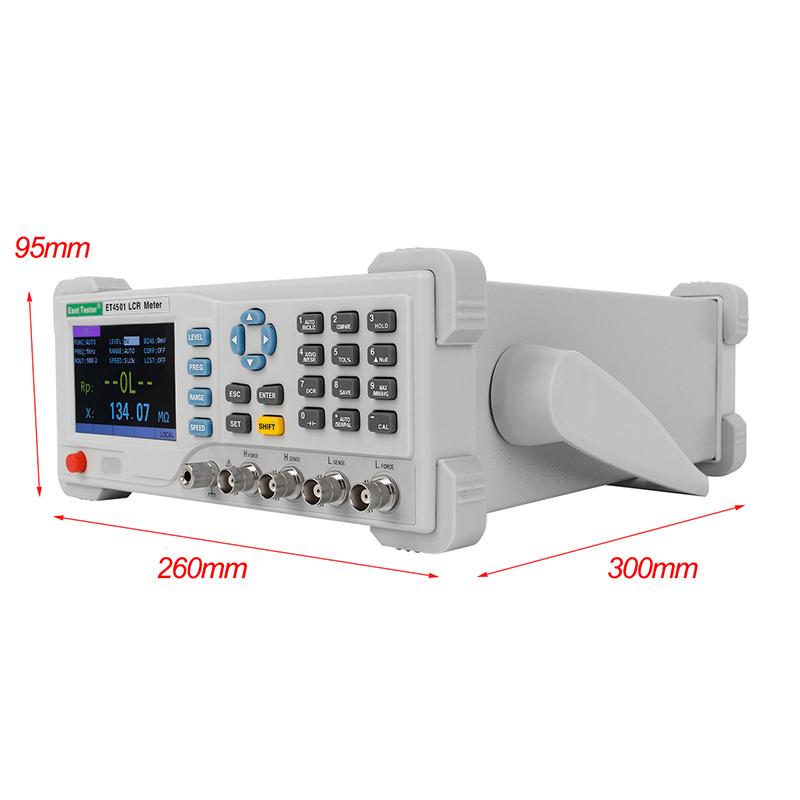 Изображение товара: ET4501 настольный цифровой настольный LCR измеритель сопротивления емкости сопротивление индуктивности 10 кГц 20 кГц 100 кГц