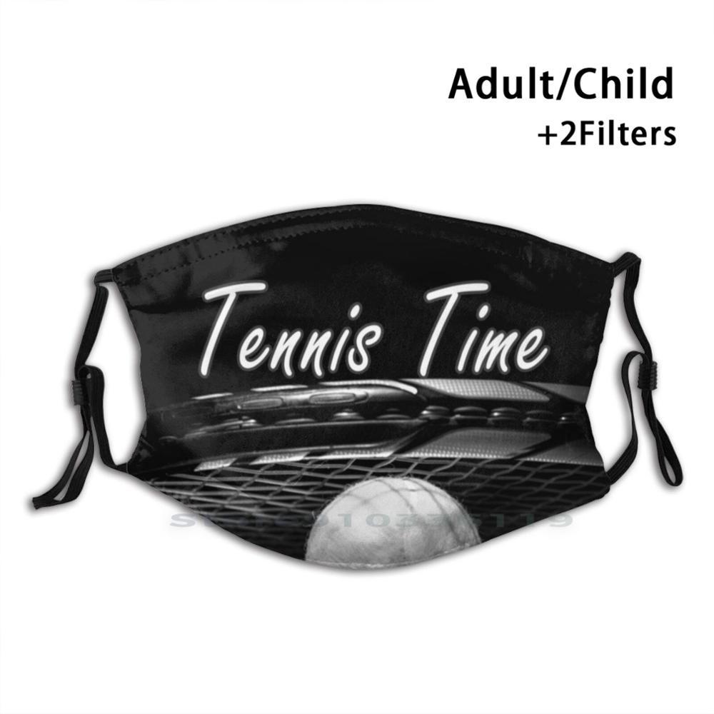 Изображение товара: Теннис время для взрослых и детей моющиеся смешное лицо маска с фильтром для настольного тенниса время теннисные Once Upon A Time Us Open! Следите за Federer с принтом «Надаль теннис