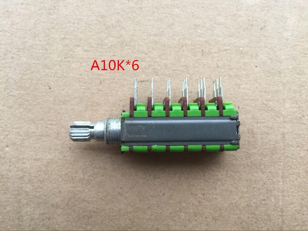 Изображение товара: 5 шт./лот тайваньский прецизионный потенциометр ALPHA Alfa RD126F-15 AI A10K * 6 осей 15 мм