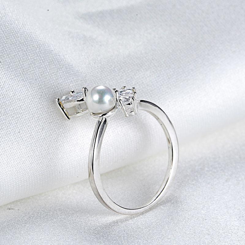 Изображение товара: LOVANS стильный 2019 Для женщин Ювелирное кольцо с искусственным жемчугом кубического циркония кольца для Bagues массивные женские ювелирные изделия кольца Для женщин