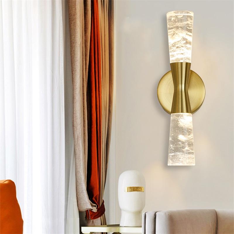 Изображение товара: OUTELA Хрустальная настенная лампа, бра, светодиодный светильник, современный, 220 В, 110 В, алюминиевые, комнатные, настенные светильники для спальни, гостиной, офиса, отеля