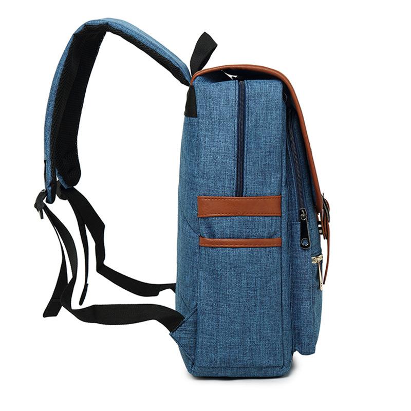 Изображение товара: Мужской и женский рюкзак в стиле ретро, большой холщовый дорожный рюкзак для улицы, модный рюкзак, 2020
