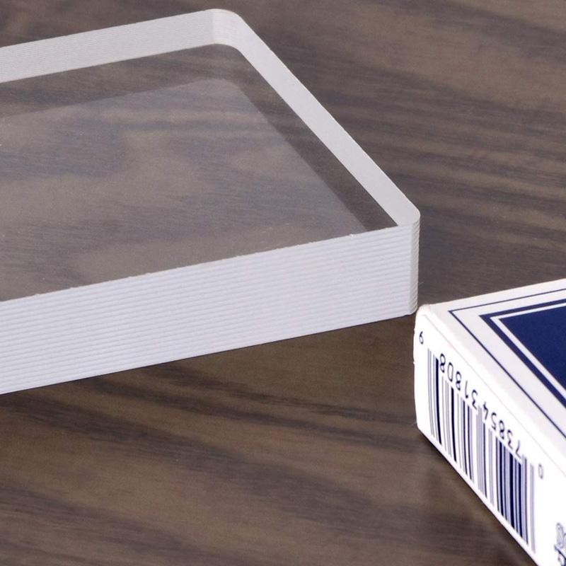 Изображение товара: Волшебные трюки для Омни-колода со стеклянной карточкой, связанные со льдом, крупным планом, иллюзия, аксессуары для карт, immick Sign Card, чтобы очистить блок Magie