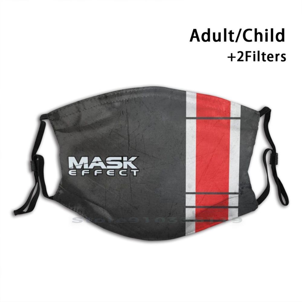 Изображение товара: Маска для лица с эффектом N7 полосы печати многоразовый Pm2.5 фильтр DIY маска для лица для детей с принтом «Mass Effect» N7 игровая Gamer видеоигры игры Tali