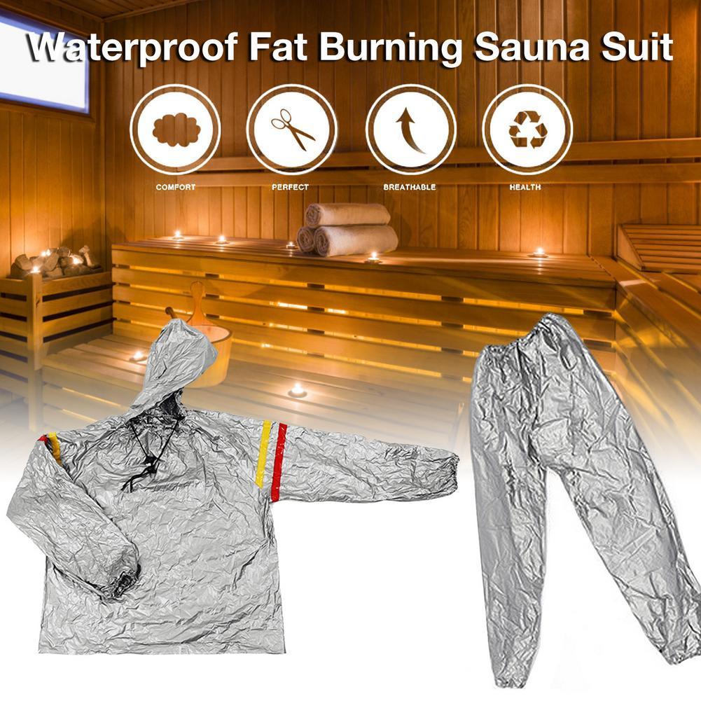 Изображение товара: Костюм-сауна для фитнеса и похудения, костюм для тренировок в тренажерном зале, защита от Рипа, водонепроницаемый костюм для сжигания жира, фитнеса, Прямая поставка