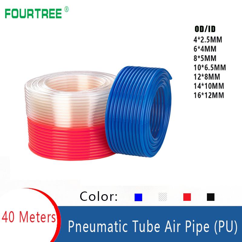 Изображение товара: 40 м кожзаменитель высокий каблук Давление пневматический компонент трубы диаметром 4/6/8/10/12/14/16 мм ID2.5/4/5/6.5/8/10/12 мм трубки воздушный компрессор шланг