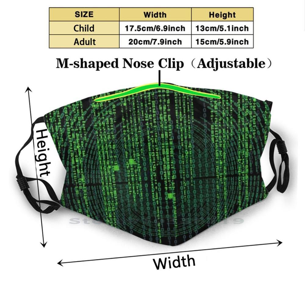 Изображение товара: Матрица код печати многоразовая маска Pm2.5 фильтр маска для лица дети Matrix Tech