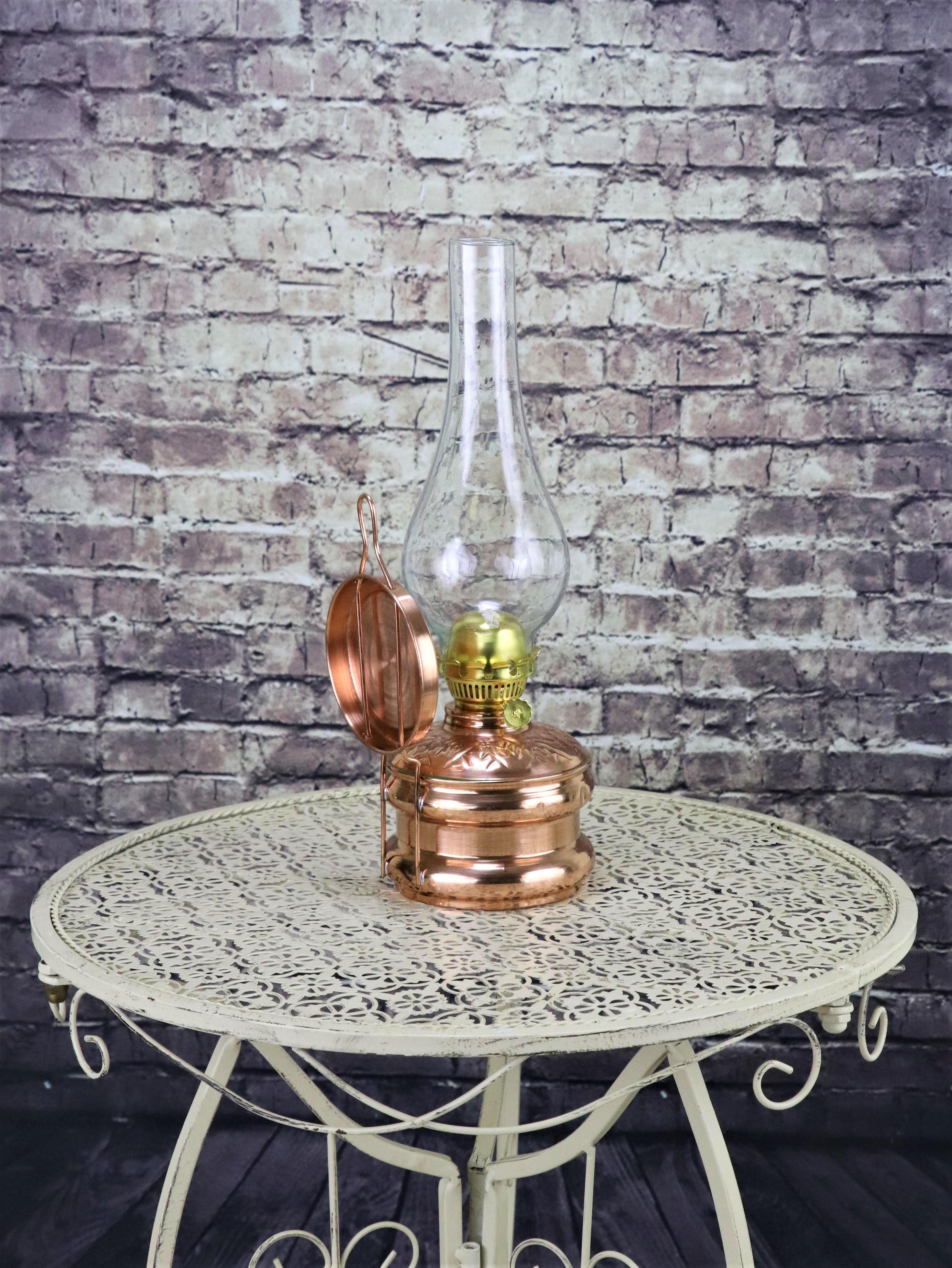 Изображение товара: SONAY медная Классическая медная газовая лампа, медная масляная лампа, декоративная настольная лампа