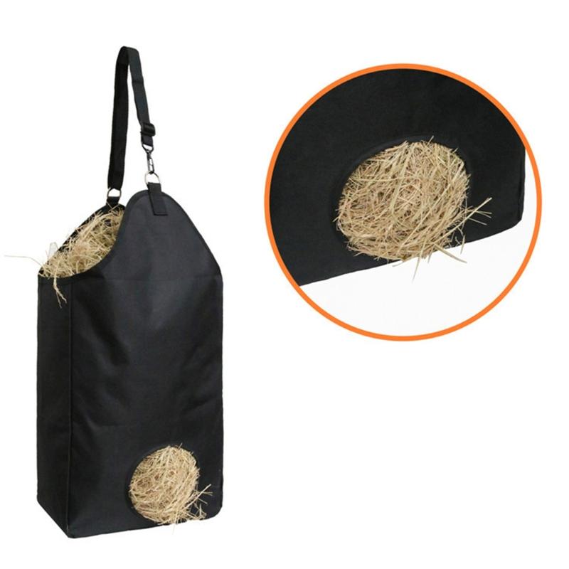 Изображение товара: Сумки для хранения сена для лошадей, овец, сумка-тоут для медленного кормления сеном, сумка для сена для домашних животных, сумки для переноски