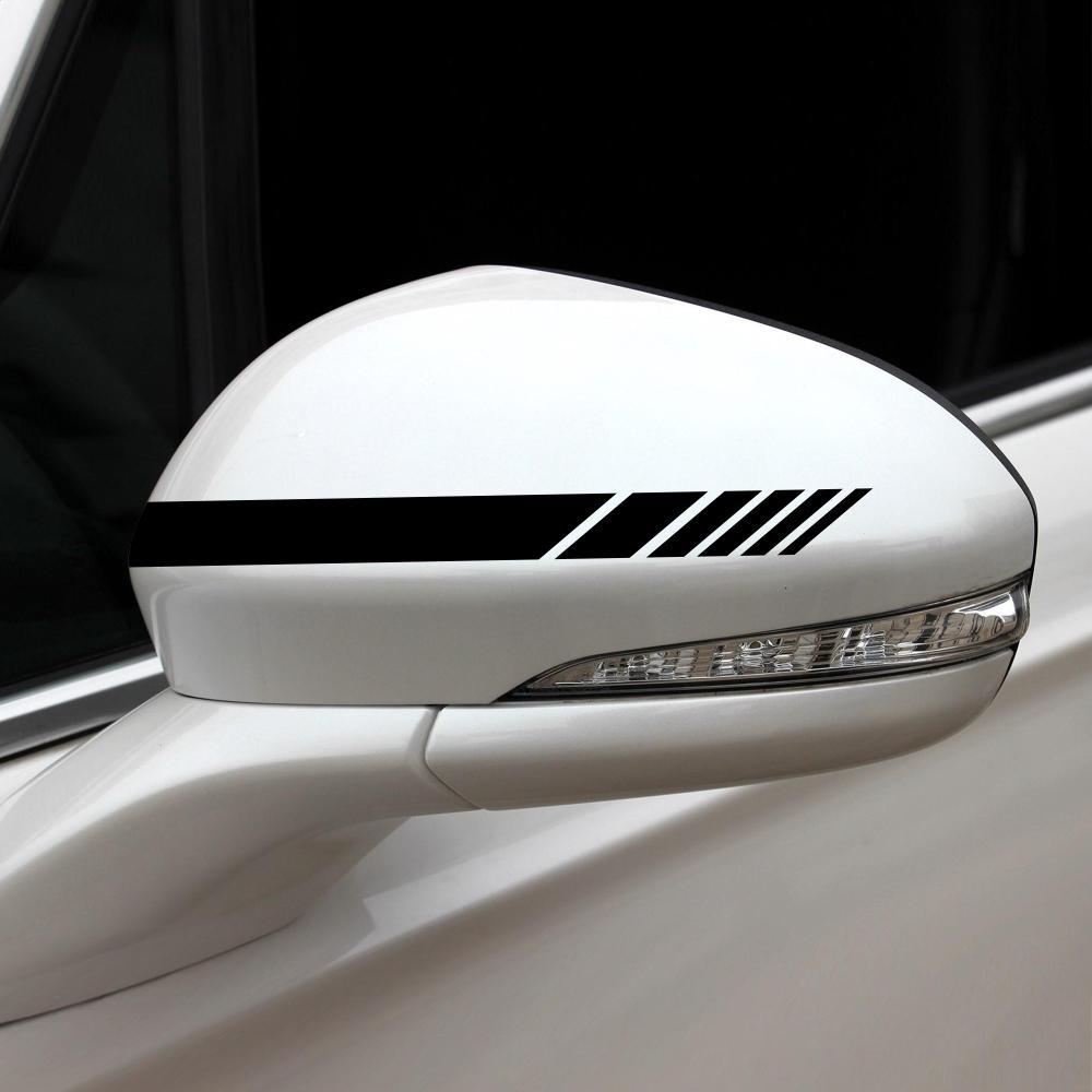 Изображение товара: Универсальный Длинный автомобильный стикер для боковой двери и кузова автомобиля, 5 цветов, автомобильная наклейка s, боковая наклейка на зеркало заднего вида, полосатый автомобильный аксессуар