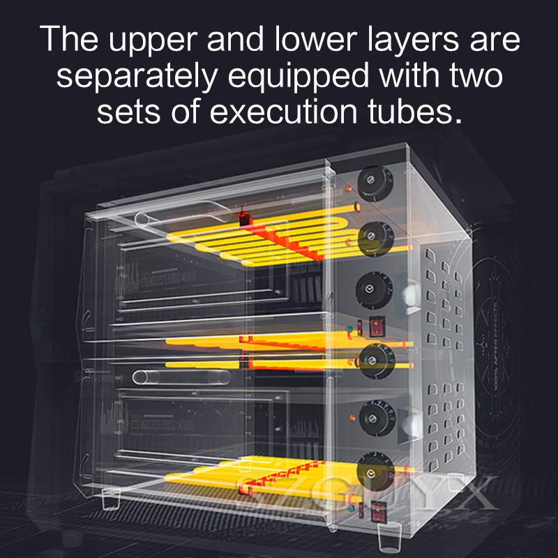 Изображение товара: Промышленная Электрическая печь большой емкости для выпечки, двойной контроль температуры, печь для пиццы, торта, хлеба