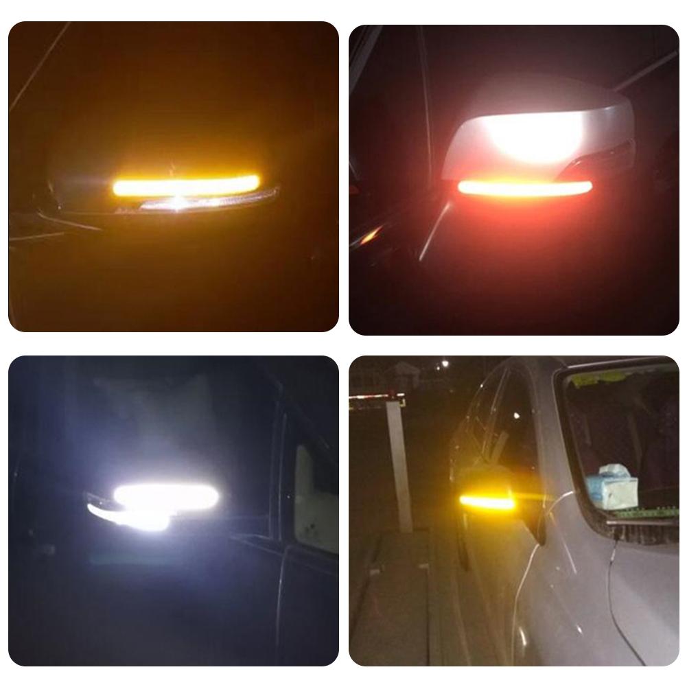 Изображение товара: Наклейки на зеркало заднего вида, отражающие, светоотражающая лента для автомобиля, наружная лента, 2 шт.