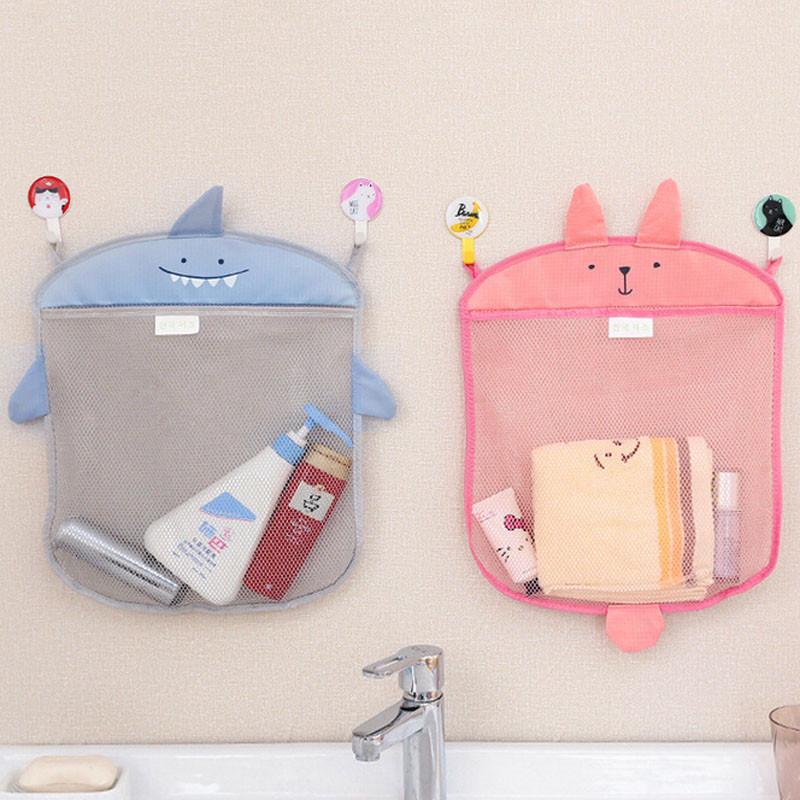 Изображение товара: Детская Сетчатая Сумка 40,5*35 см для ванной комнаты, детская водонепроницаемая ткань в форме животного из мультфильма