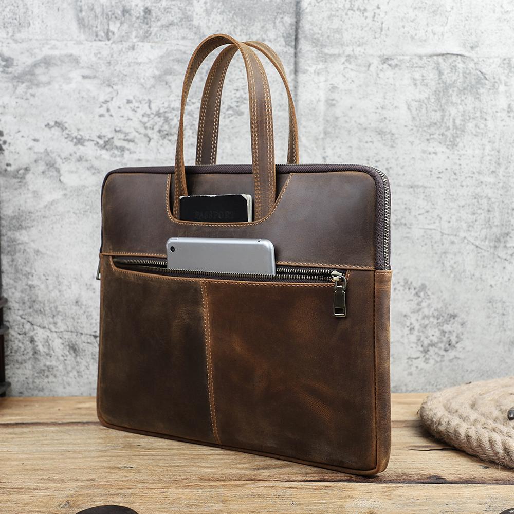 Изображение товара: Семейный мужской портфель CONTACT'S, сумка для ноутбука 16 дюймов, для Macbook Pro, роскошная сумка для ноутбука 15,6 дюйма