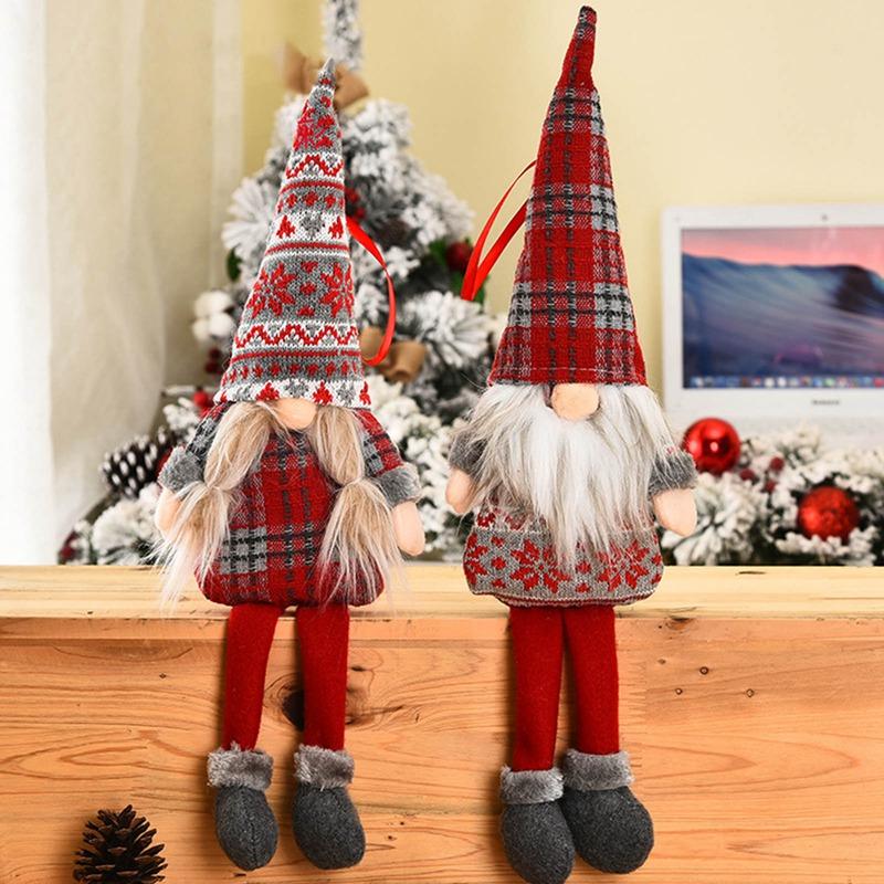 Изображение товара: Новогодние, рождественские большие украшения для окон, украшения для новогодней елки, игрушки для детей, домашний декор, инновационный Санта, снеговик