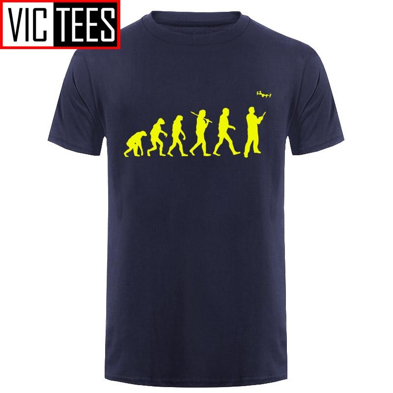 Изображение товара: Футболка мужская с эволюцией летчика, забавная Мужская футболка-подарок ему на День отца, крутая Повседневная футболка с гордостью, новая модная футболка унисекс