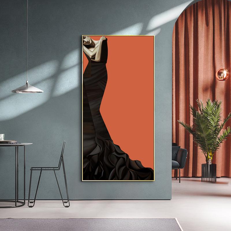Изображение товара: Современная элегантная желтая золотая черная синяя картина на холсте принты постер на стену картины для гостиной домашний декор