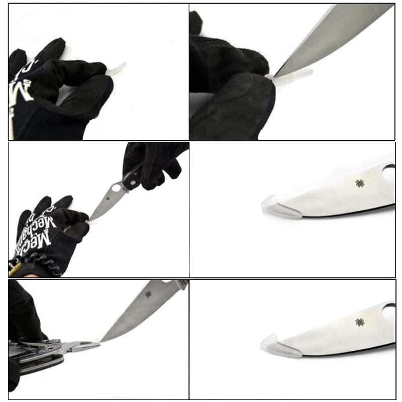 Изображение товара: 100 шт., защитные наконечники для ножей, пластиковые защитные наконечники ножей
