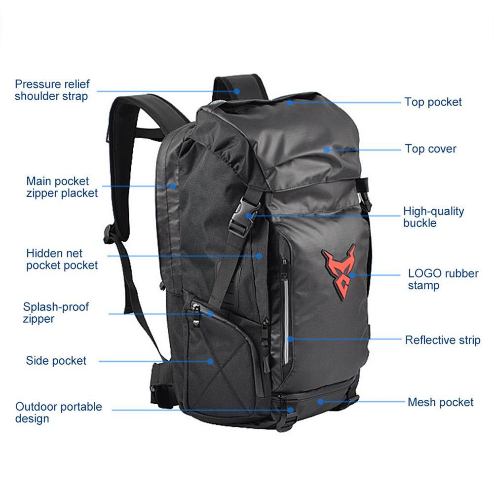 Изображение товара: Новая водонепроницаемая сумка для моторного бака, черная сумка для топливного бака, сумка на седло для мотоцикла, сумка на плечо, мотоциклетный рюкзак