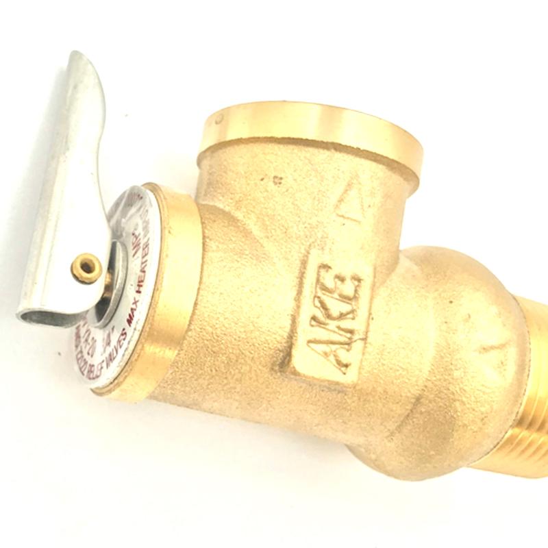 Изображение товара: WYA-20 99C 101 PSI 210F WYA-20 0.7Mpa к клапану BSP 3/4 дюймовый клапан сброса температуры и давления как TP предохранительный клапан