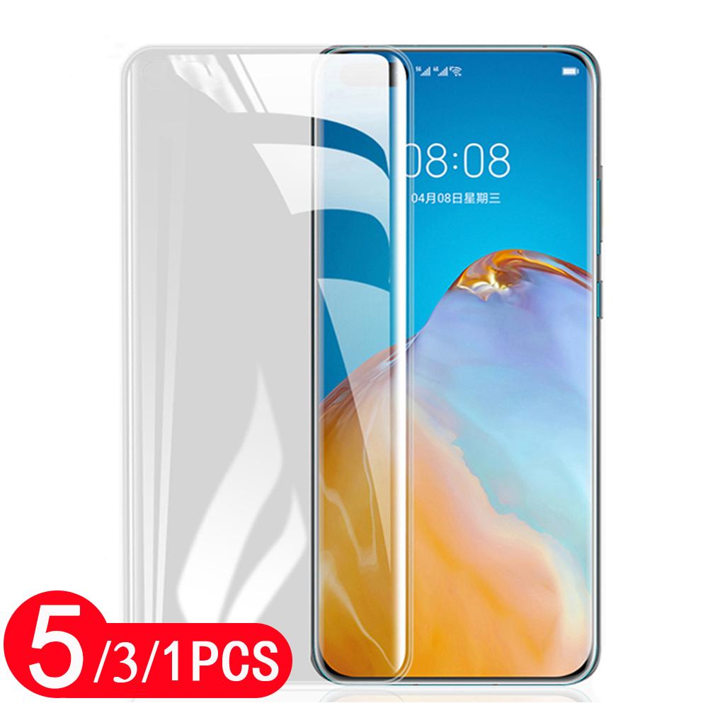 Изображение товара: 5/3/1 шт. Закаленное стекло Защитная пленка для huawei P20 P30 pro P40 lite E P40 pro plus стеклянный смартфон экрана телефона из закаленного стекла