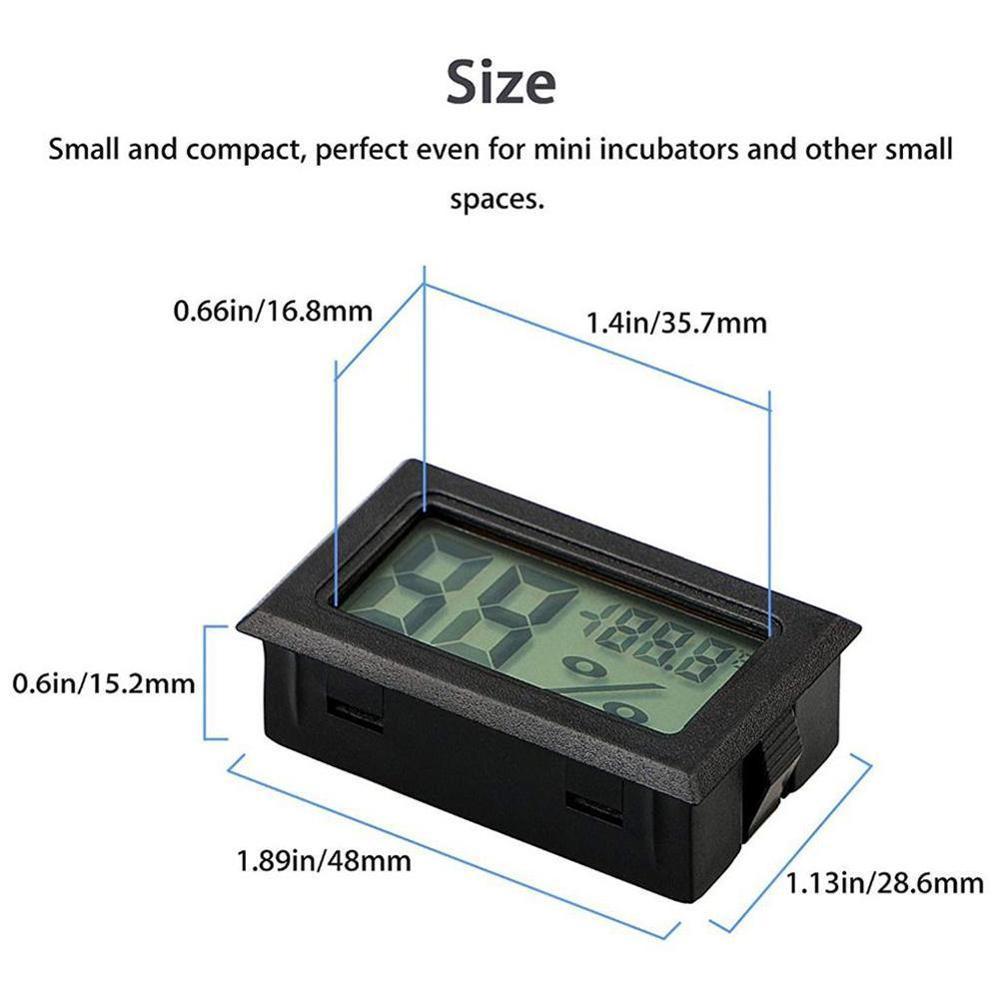 Изображение товара: Электронный Мини цифровой ЖК-дисплей удобный сенсор датчик температуры измеритель влажности гигрометр портативный Q0J2