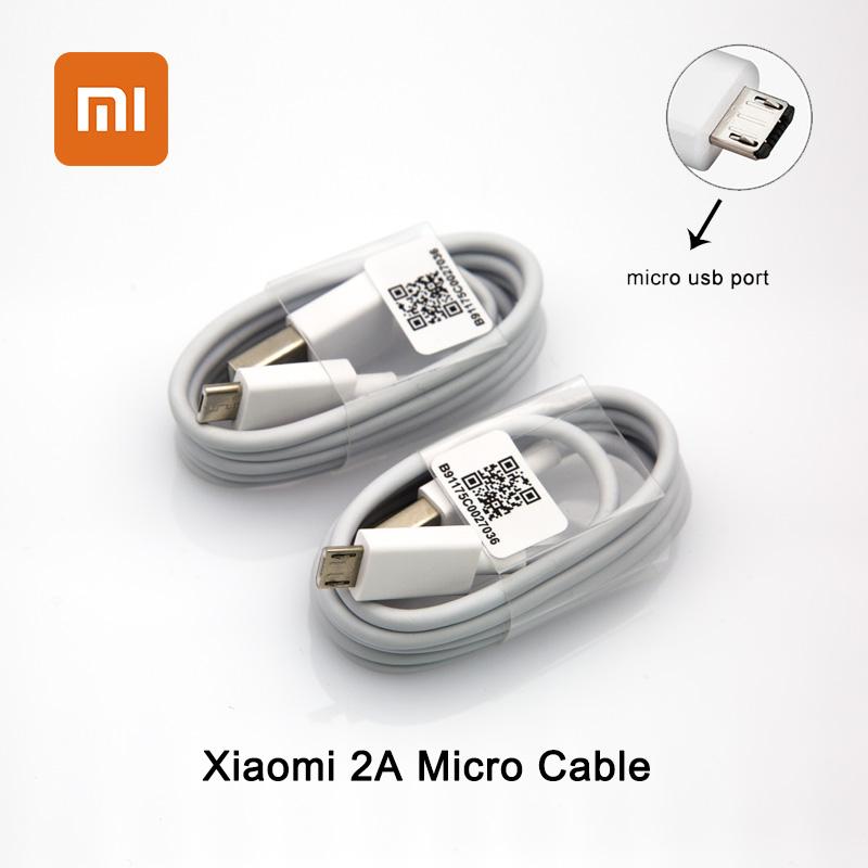 Изображение товара: Оригинальное зарядное устройство Xiaomi Micro с кабелем 1 м, USB-кабель для синхронизации данных для Redmi 7 6 5 S2 6A 5A 4A 4X Note 6 Pro Plus, зарядный кабель