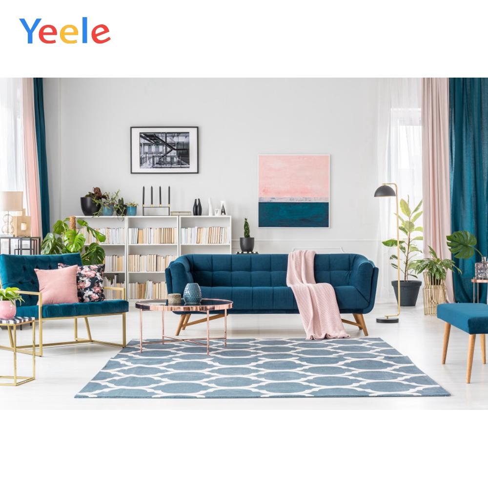 Изображение товара: Фон для фотосъемки Yeele, индивидуальный интерьер, диван, стол, детский фон для фотосъемки, реквизит, декор для студийной съемки