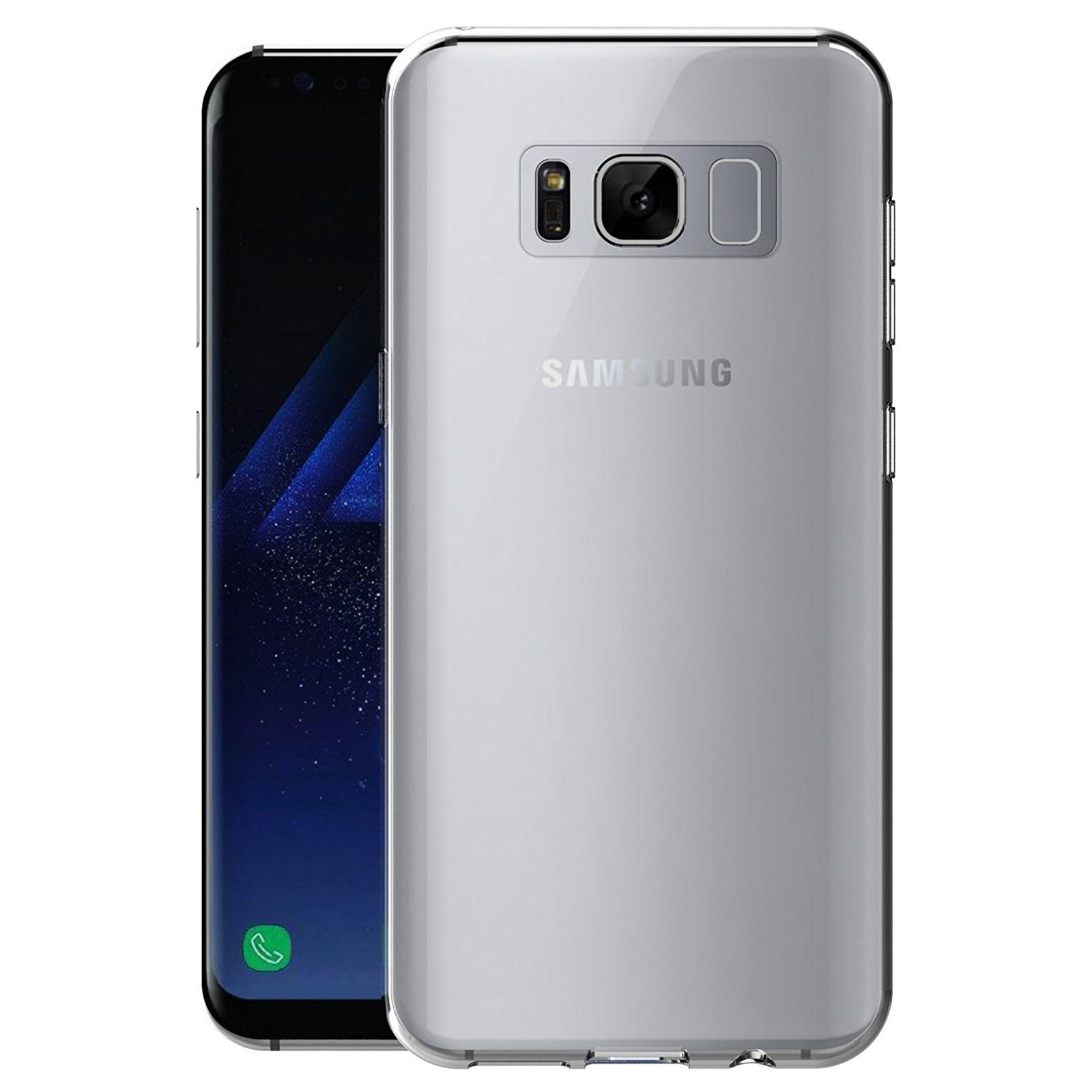 Изображение товара: TBOC чехол для Samsung Galaxy S8 Plus - S8+ - Чехол [Прозрачный] Полный [Силиконовый ТПУ] двусторонний [360 градусов] мобильный телефон