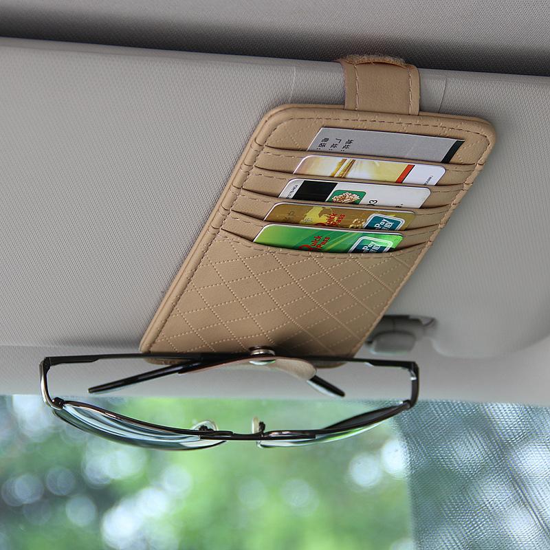 Изображение товара: Автомобильный органайзер для солнцезащитного козырька, карманный органайзер, сумка для багажника, сумка для хранения CD-карт, очков, держатель для хранения, автомобиль, арабский