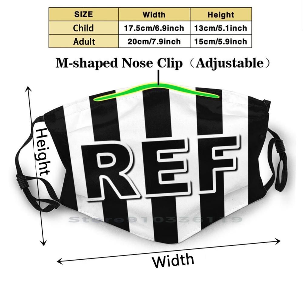 Изображение товара: Справ взрослая детская моющаяся смешная маска для лица с фильтром футбольные баскетбольные кольца футбольный спортивный судьи рефери