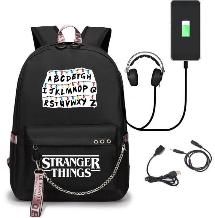 Изображение товара: Рюкзак с рисунком для мальчиков и девочек, школьный рюкзак для ноутбука с usb-зарядкой, рюкзак для путешествий, красивый детский рюкзак