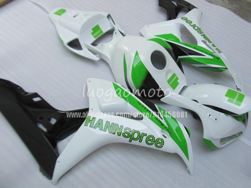 Изображение товара: Комплект обтекателей GREEN HANNSPREE для HONDA cbr1000 2004 2005 2006 2007 боди-комплекты HONDA cbr1000 04 05 06 07 кузов # UA754