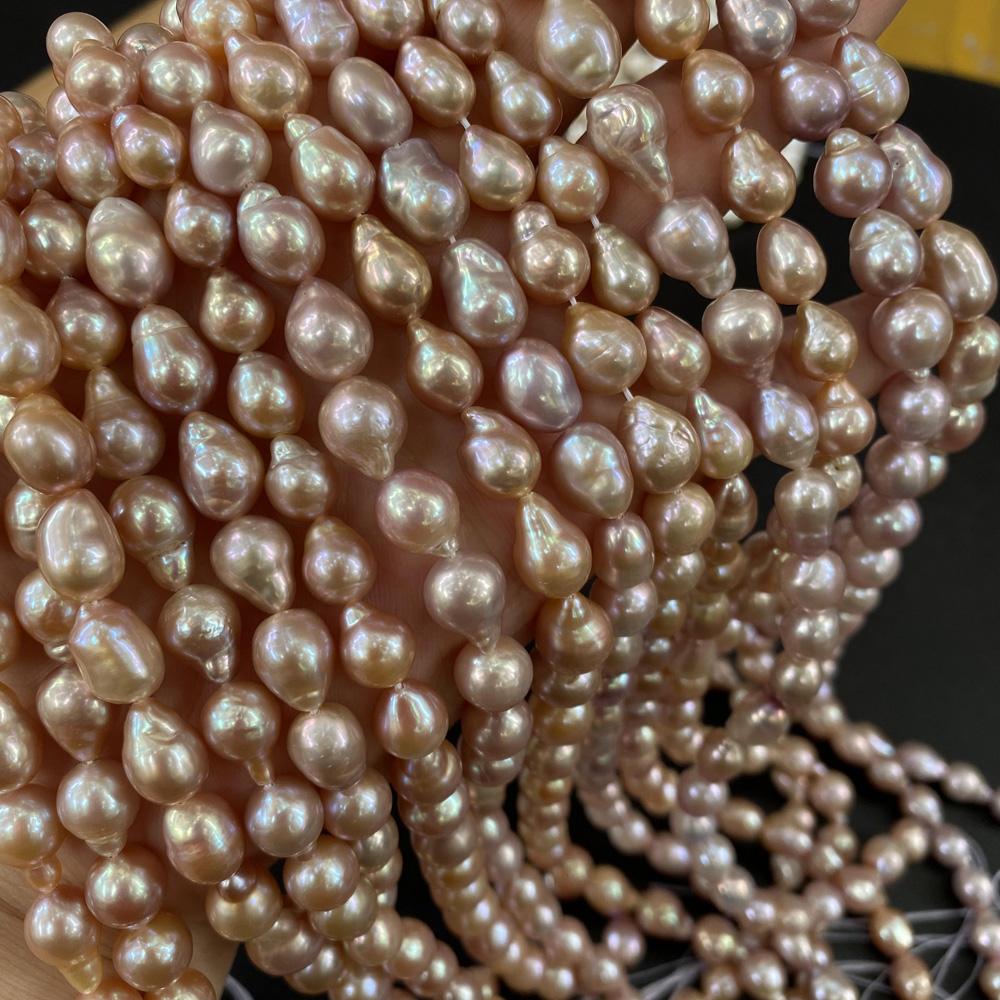 Изображение товара: Натуральный пресноводный барочный жемчуг, расшитый бисером, необычный белый, розовый, фиолетовый жемчуг для самостоятельного изготовления ювелирных изделий, элегантный браслет, ожерелье, подарок