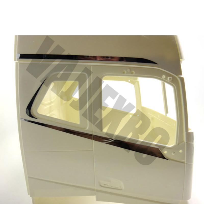 Изображение товара: Металлическая хромированная наклейка на боковое окно грузовика с дистанционным управлением для масштаба 1/14 Tamiya пульт дистанционного управления Volvo FH12 FH16 Globetrotter 750