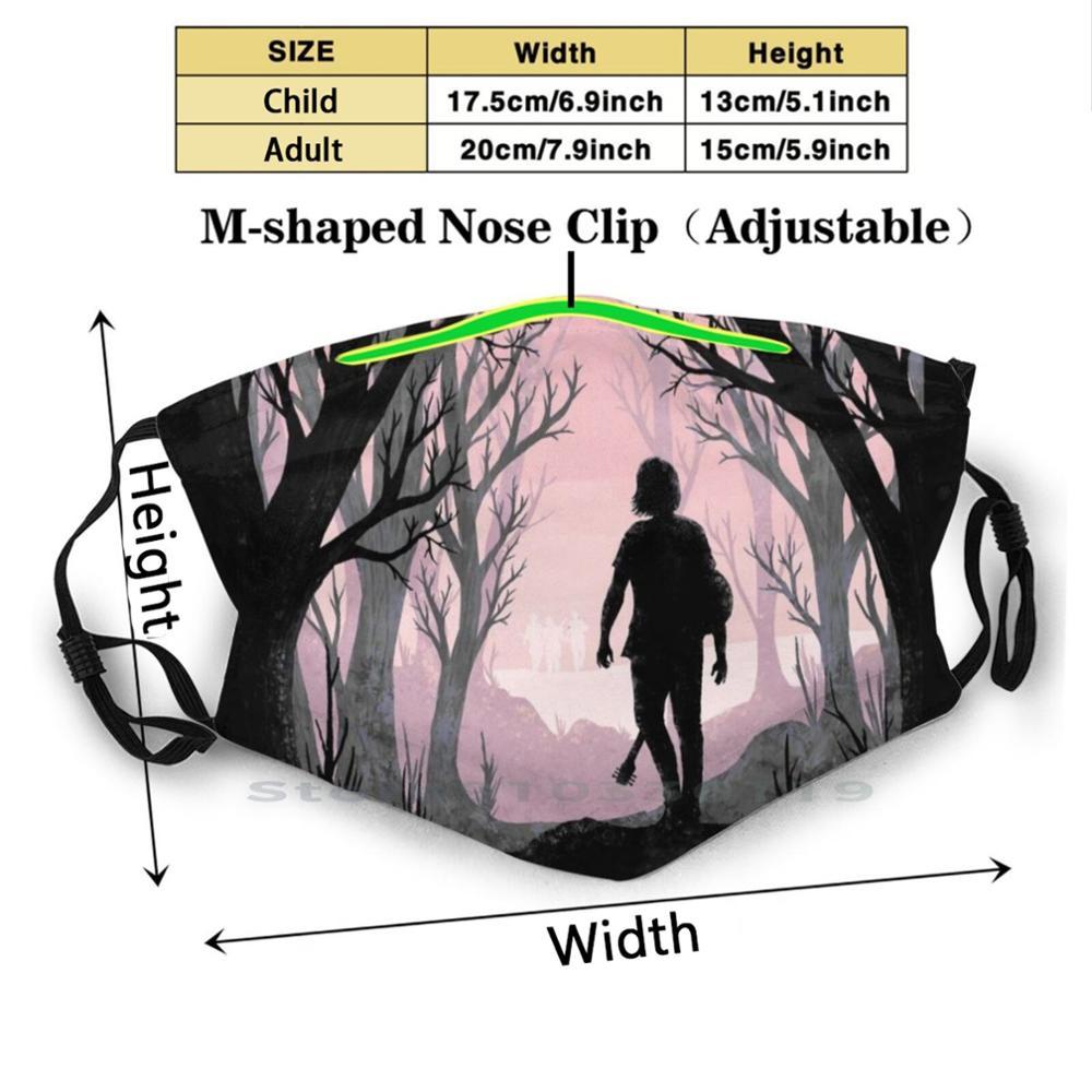 Изображение товара: Tlou часть 2 многоразовая маска для лица в стиле Элли в лесу с фильтрами для детей последняя из американских видеоигр для геймеров Playstation Ps4