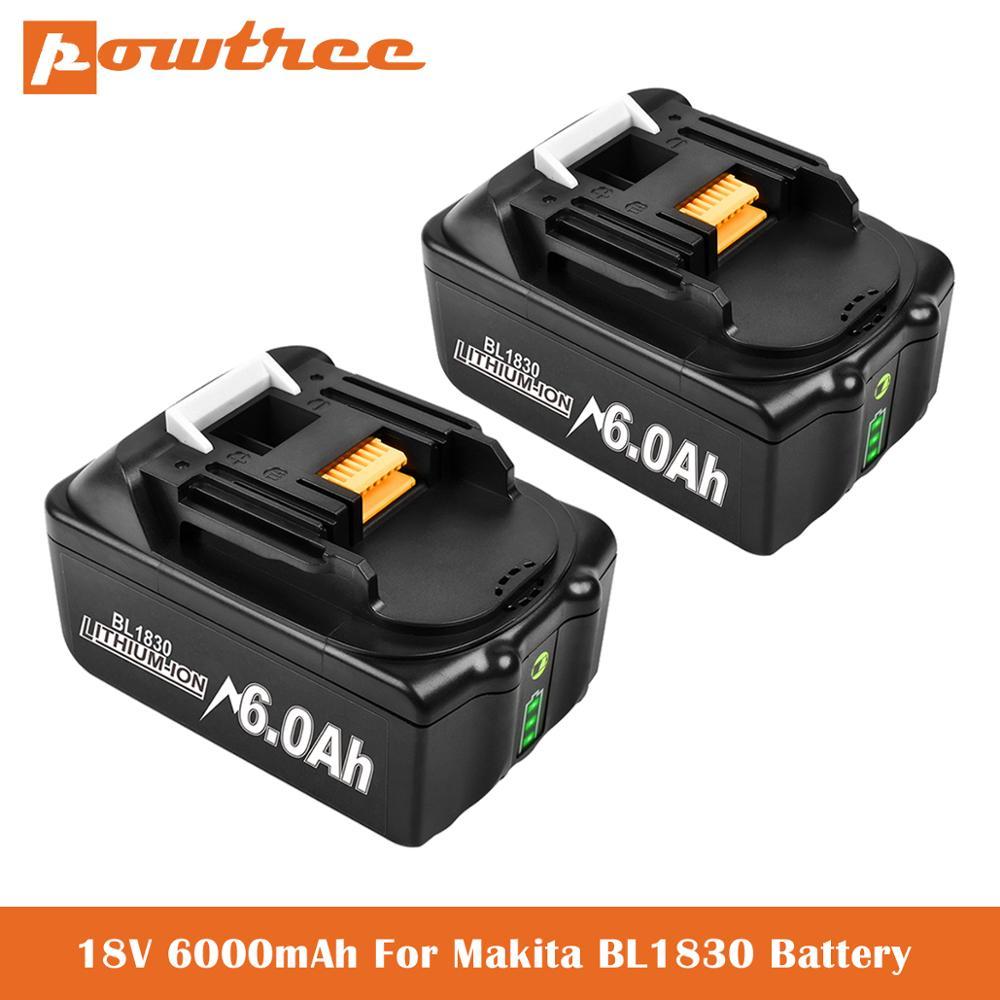 Изображение товара: Аккумуляторная литий-ионная батарея 3,0/4,0/6,0 Ач для Makita 18 в, BL1850, BL1830, BL1860, LXT400, L50