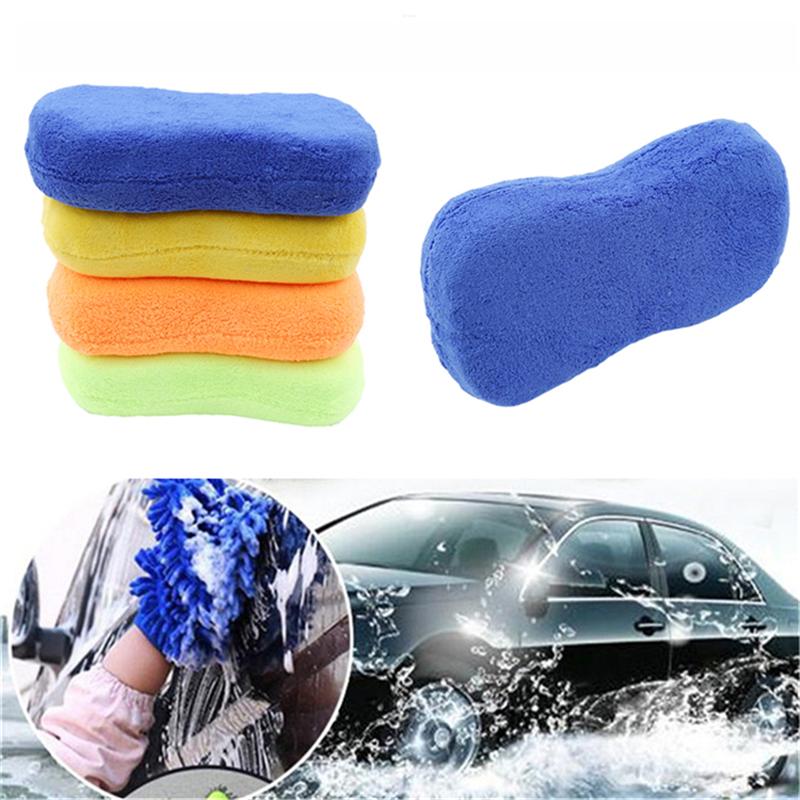 Изображение товара: Губка для мытья автомобиля высокой плотности, мягкая губка из кораллового бархата для очистки салона автомобиля, губка для мытья автомобиля