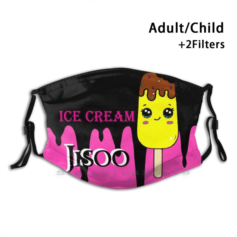 Изображение товара: Jisoo дизайн мороженого против пыли фильтр для детей Jisoo милая розовая еда мороженое смешная Пастельная Золотая мороженое для девочек