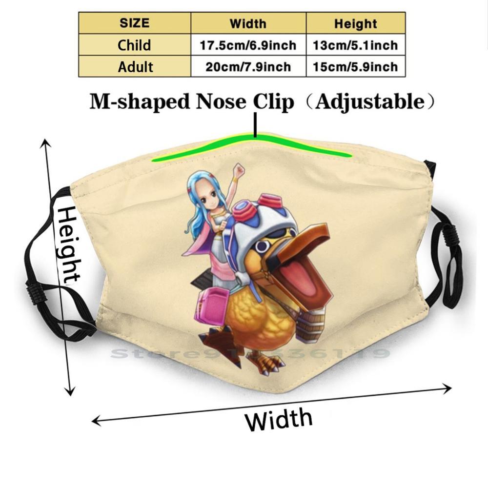 Изображение товара: Многоразовая маска Karoo Chibi с принтом Pm2.5, фильтрующая маска для лица, детская аниме уайфу Чиби манга, цельная Пиратская обезьяна