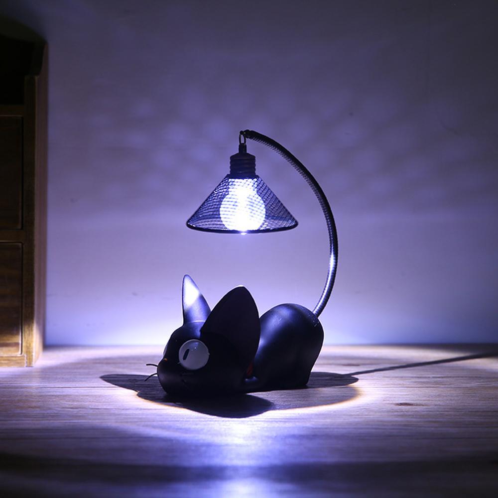 Изображение товара: Творческий смолы, рисунок с котом Ночной светильник украшения дома, с маленьким котиком, ночник для детей подарок на Хэллоуин ночной Светильник