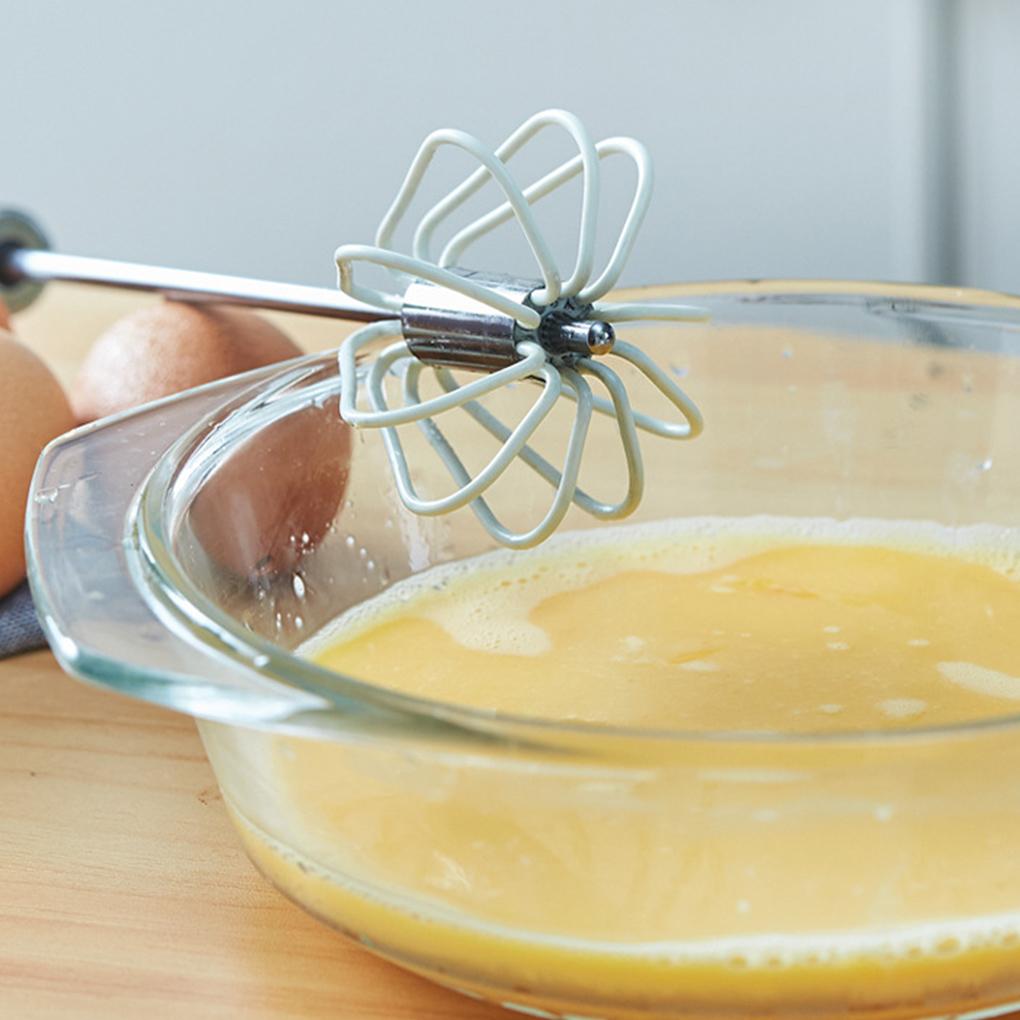 Изображение товара: 12 дюймов полуавтоматический взбиватель для яиц ручной венчик Миксер для крема для торта мешалка из нержавеющей стали домашний кухонный инструмент для выпечки