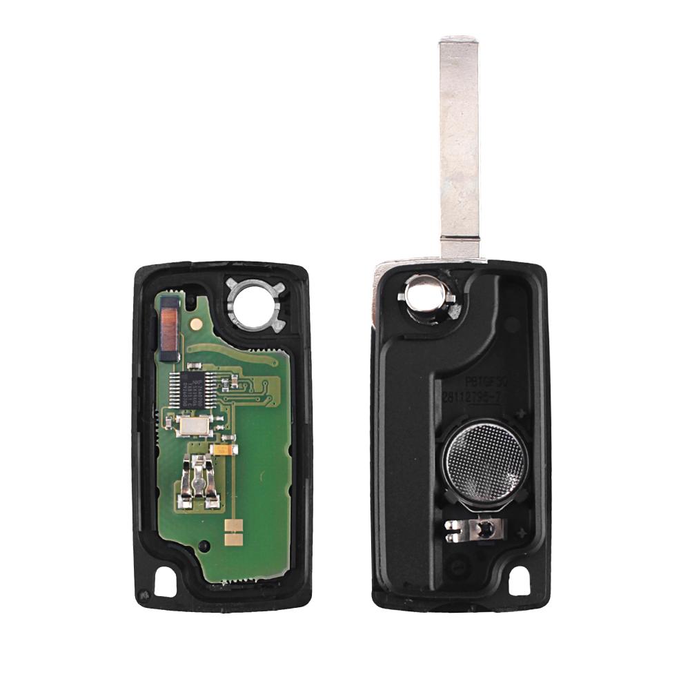 Изображение товара: KEYYOU 2/3BT CE0523 CE0536 Remote Key Fob 433Mhz ASK For Peugeot 307 308 408 3008 433MHz ID46 Chip Car Flip Key VA2/HU83 Blade