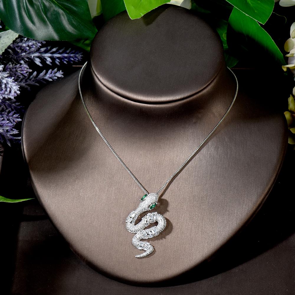 Изображение товара: Набор из 2 предметов, серьги и ожерелье для невесты, набор украшений для женщин