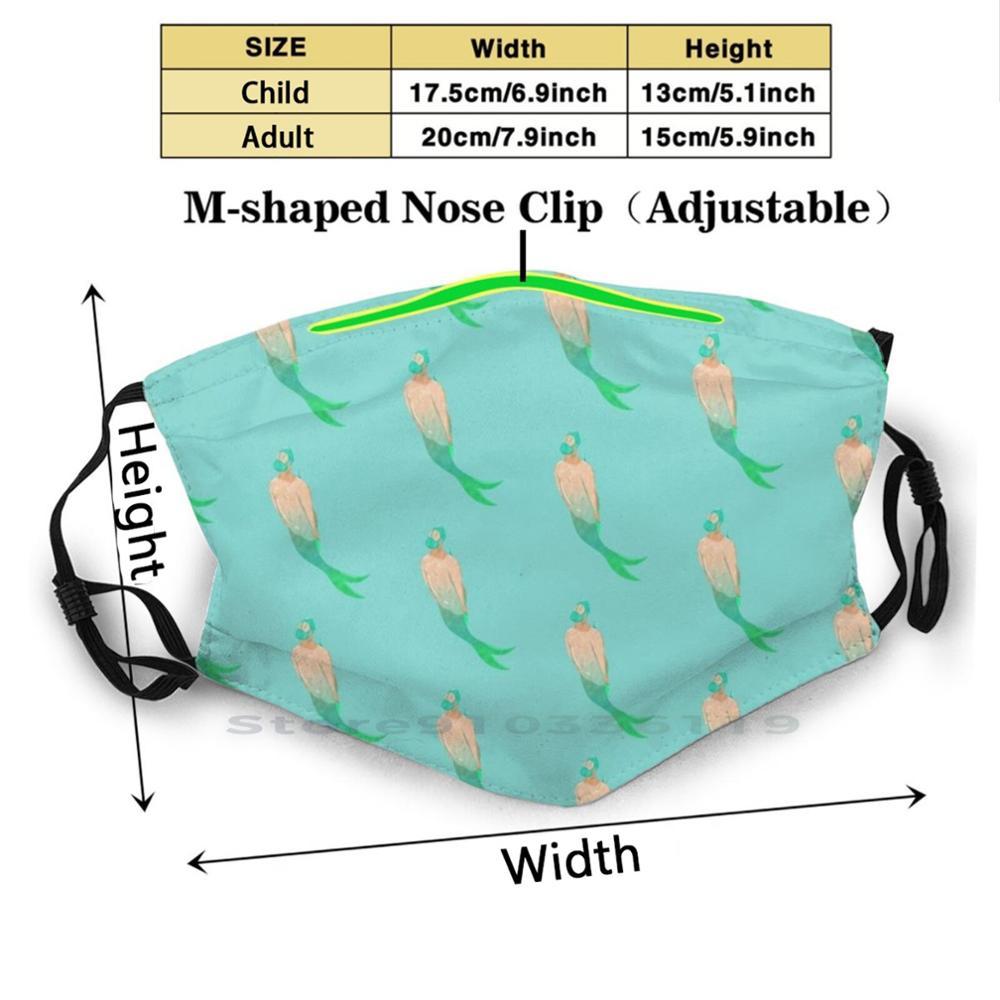 Изображение товара: Многоразовая маска Merman с голубым медведем, фильтрующая маска для лица Pm2.5, детская маска Woof для геев, медведь, партнер, увидит это, Chaser Hunter Wolf