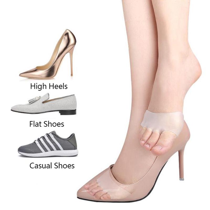 Изображение товара: Гелевые стельки для обуви на высоком каблуке, с силиконовой подкладкой, дышащие, стелька на высоком каблуке