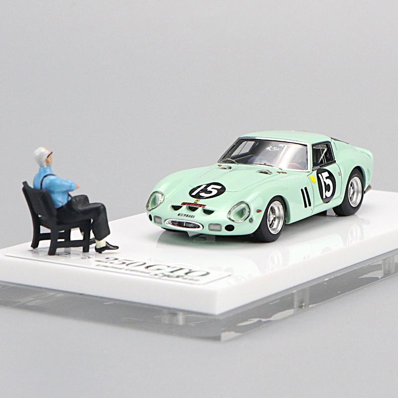 Изображение товара: Масштаб 1:64, масштаб полимерная модель автомобиля, 250GTO, ограниченный гоночный автомобиль, отправлено, коллекция украшений для кукол Enzo, макет сцены, модель