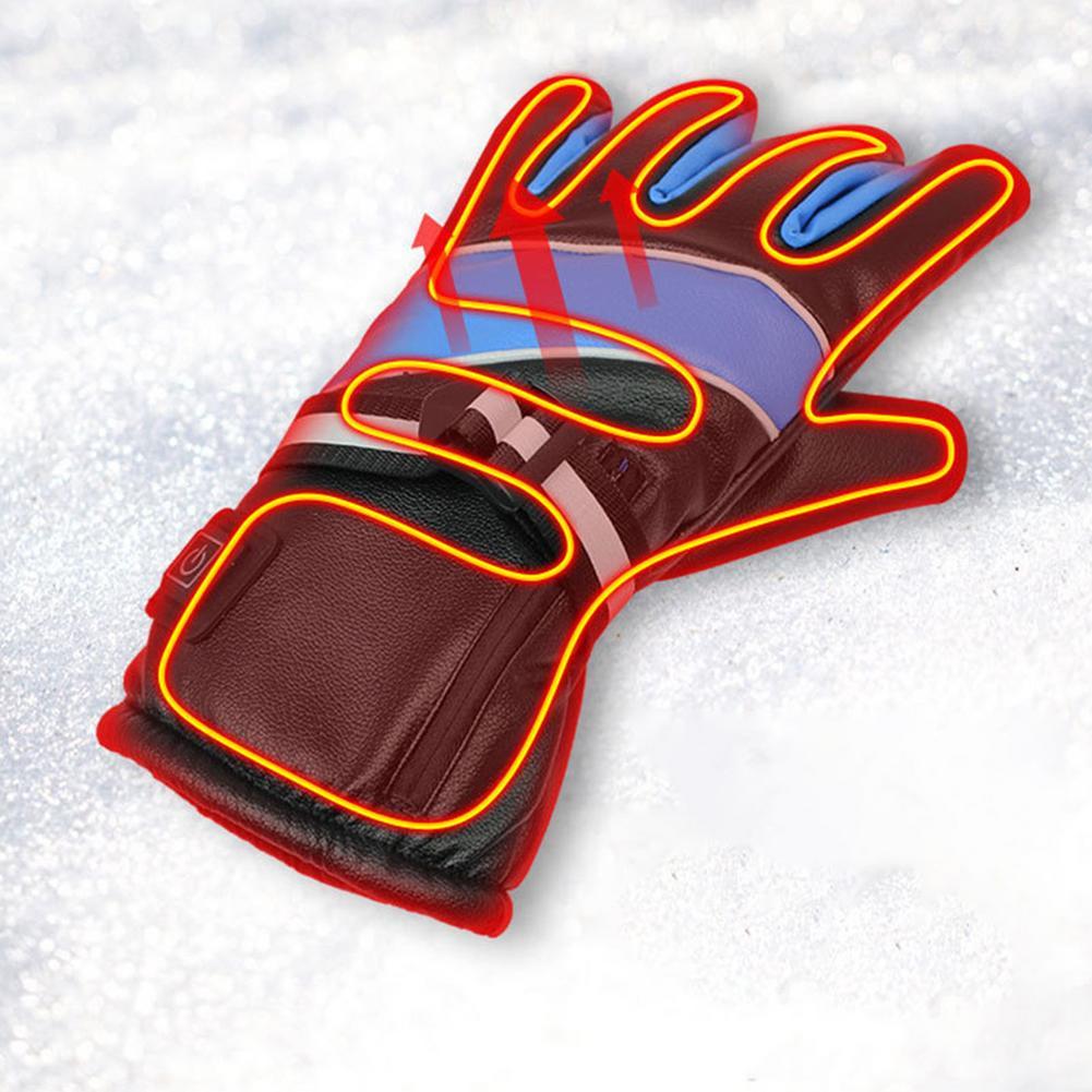 Изображение товара: Зимние водонепроницаемые мотоциклетные перчатки, теплые ветрозащитные перчатки, мотоциклетные перчатки для езды на мотоцикле, лыжные перчатки