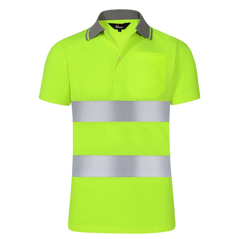 Изображение товара: Защитные мотоциклетные ночные Светоотражающие безопасные рубашка одежда быстросохнущая футболка с короткими рукавами защитная одежда hi vis спецодежды
